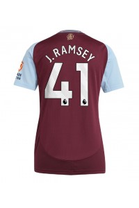 Fotbalové Dres Aston Villa Jacob Ramsey #41 Dámské Domácí Oblečení 2024-25 Krátký Rukáv